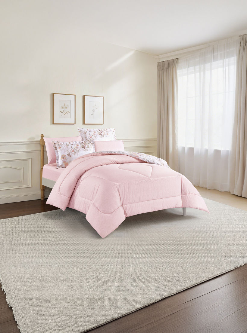 Unique Home All Season 100% Cotton Comforter Set 4 pcs Twin Size - 170x230 cms-household-bedding-comfortersandbedspreads-comforters-image-2