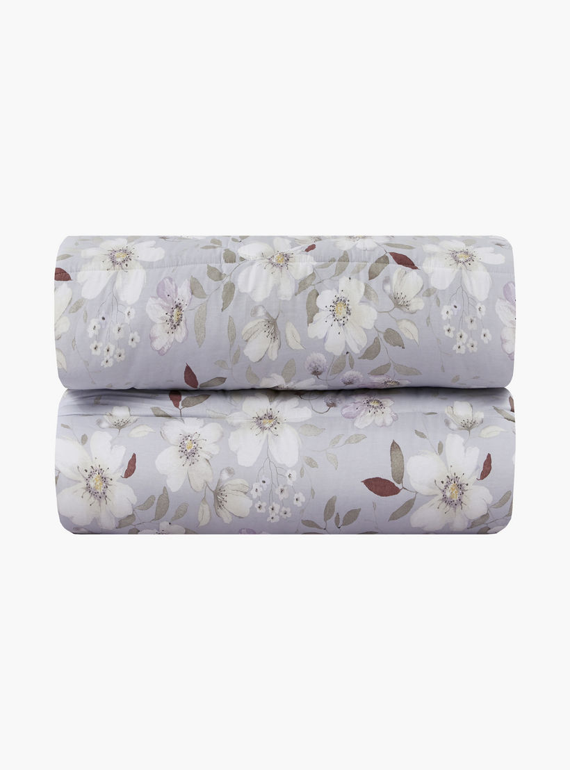 طقم لحاف قطني 100% من يونيك هوم، مناسب لجميع الفصول، 4 قطع، مقاس مزدوج - 170×230 سم-household-bedding-comfortersandbedspreads-comforters-image-4