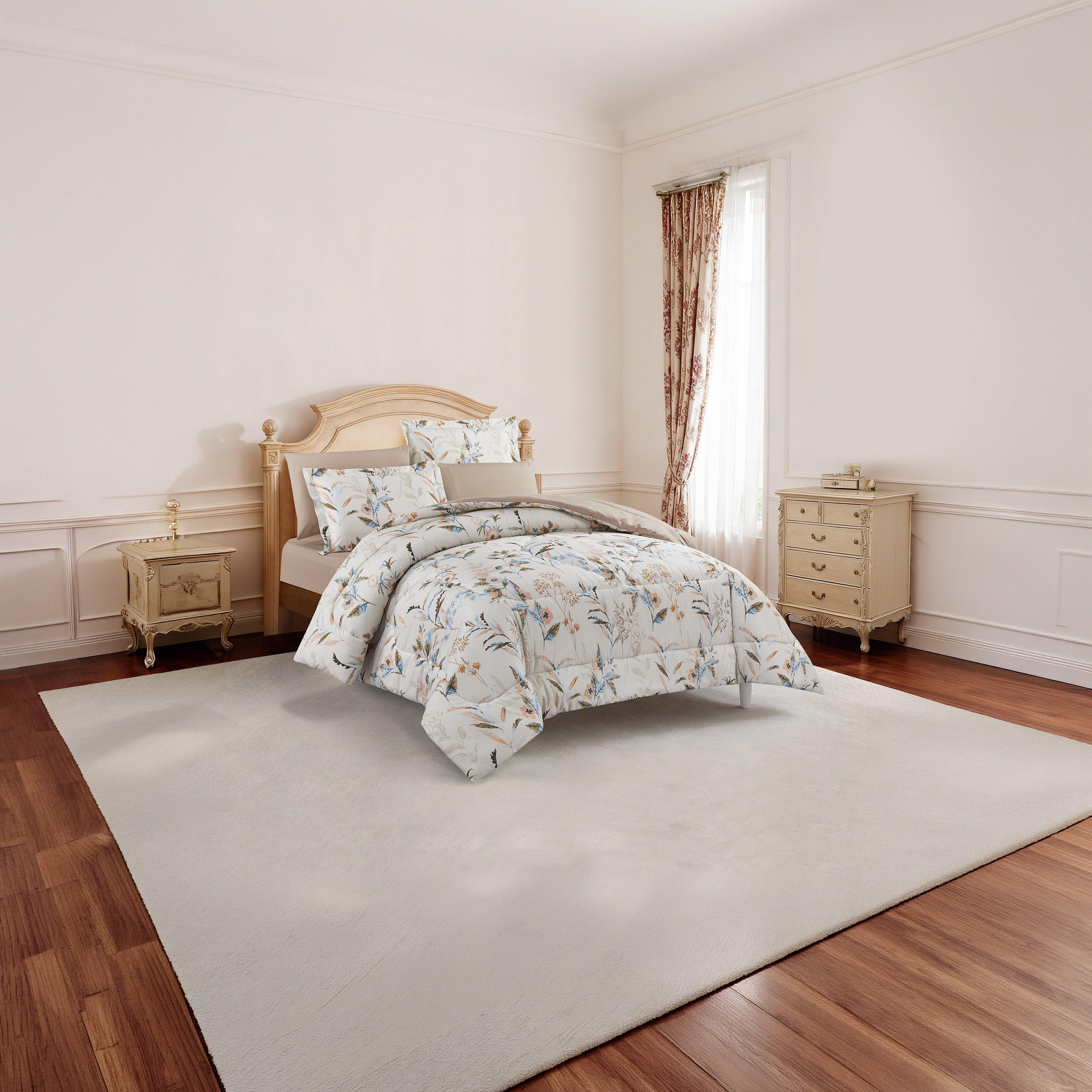 Unique Home All Season 100% Cotton Comforter Set 4 pcs Twin Size - 170x230 cms-household-bedding-comfortersandbedspreads-comforters-image-1