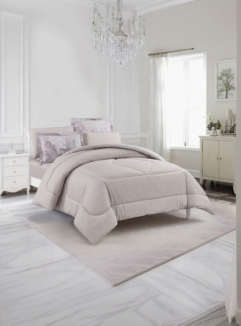 Unique Home All Season 100% Cotton Comforter Set 4 pcs Twin Size - 170x230 cms-household-bedding-comfortersandbedspreads-comforters-image-3