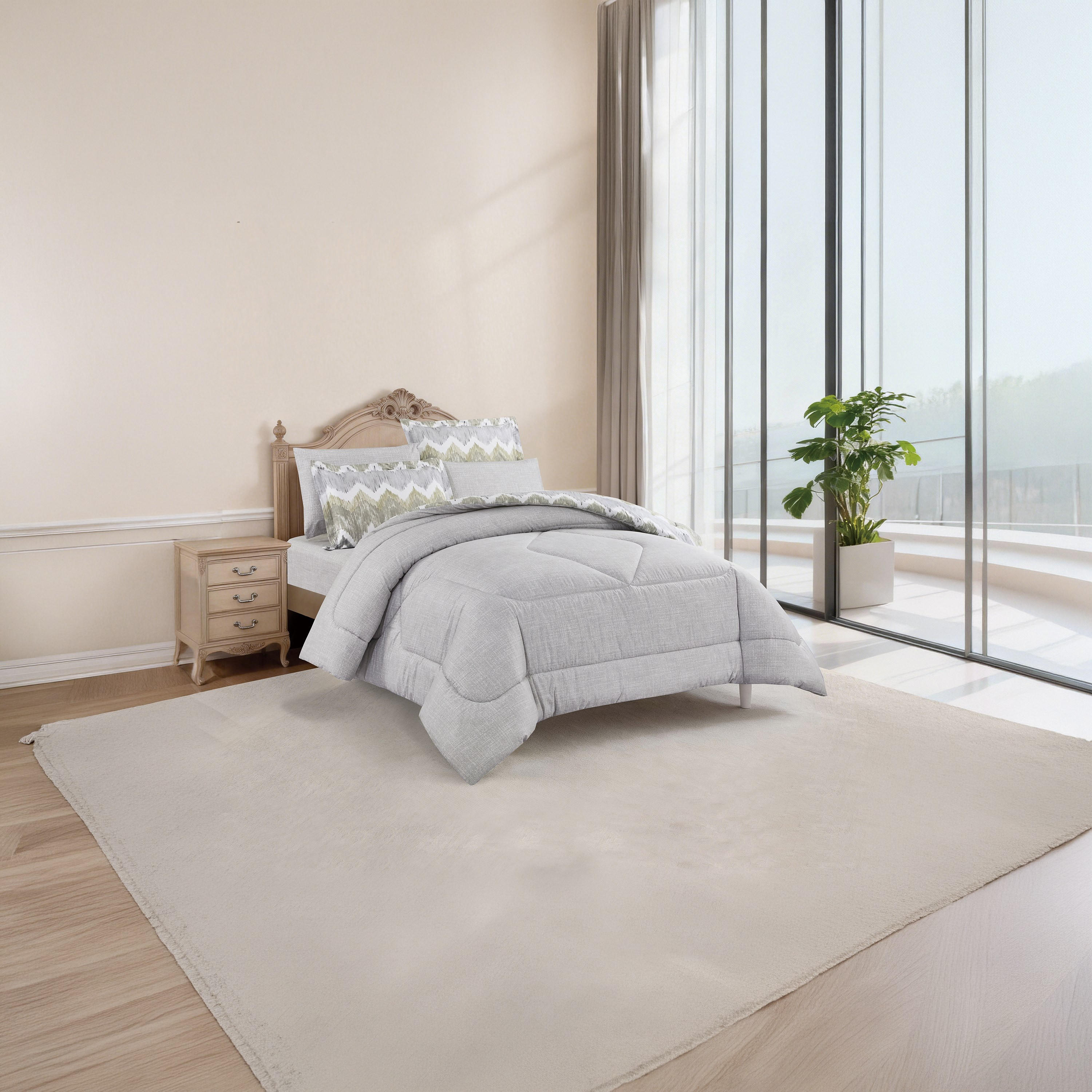 Unique Home All Season 100% Cotton Comforter Set 4 pcs Twin Size - 170x230 cms-household-bedding-comfortersandbedspreads-comforters-image-2