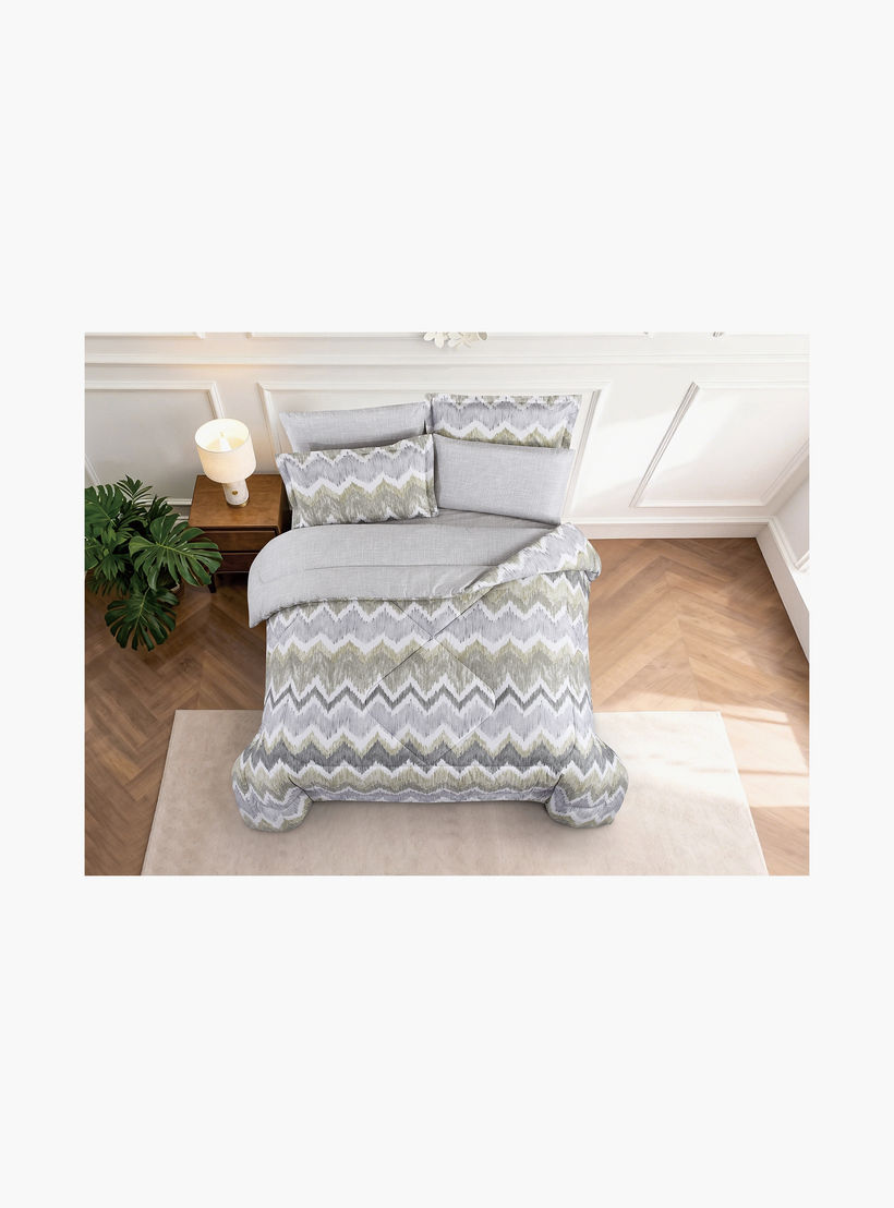 Unique Home All Season 100% Cotton Comforter Set 4 pcs Twin Size - 170x230 cms-household-bedding-comfortersandbedspreads-comforters-image-3