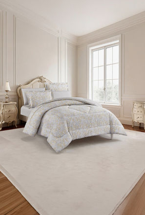 Unique Home All Season 100% Cotton Comforter Set 4 pcs Twin Size - 170x230 cms-household-image-1
