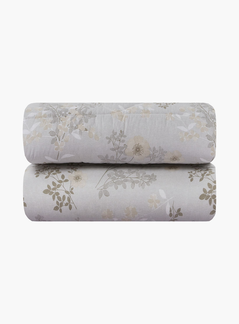 طقم لحاف قطني 100% من يونيك هوم، مناسب لجميع الفصول، 4 قطع، مقاس مزدوج - 170×230 سم-household-bedding-comfortersandbedspreads-comforters-image-4