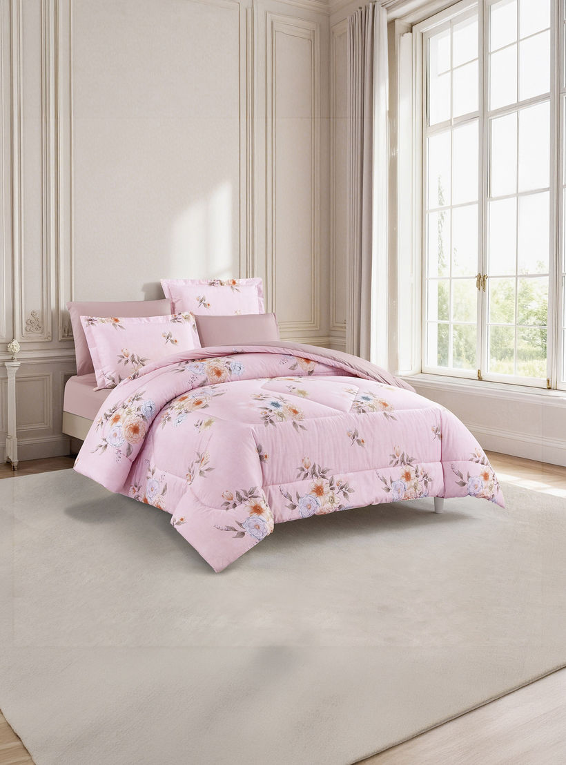 Unique Home All Season 100% Cotton Comforter Set 4 pcs Twin Size - 170x230 cms-household-bedding-comfortersandbedspreads-comforters-image-2