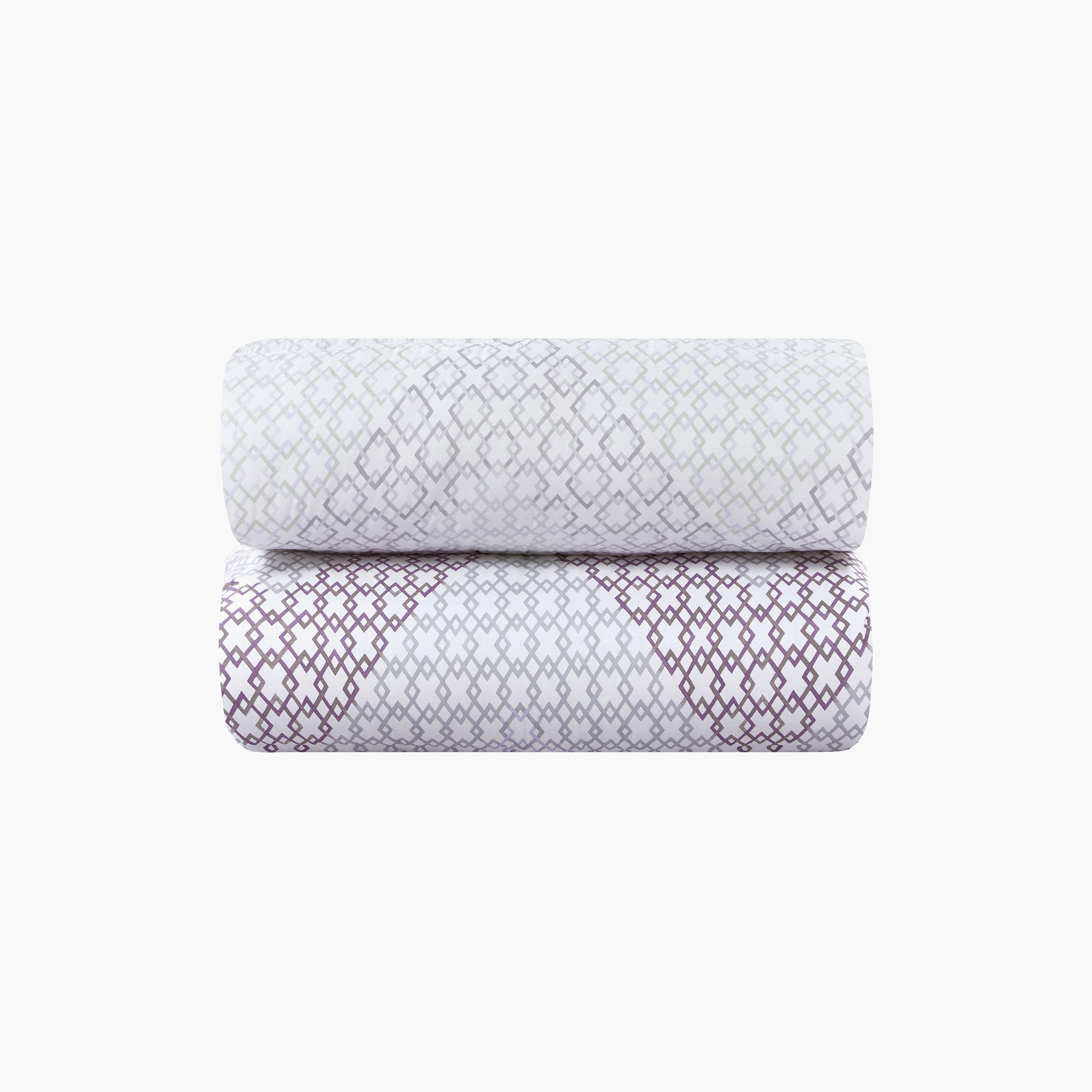 طقم لحاف قطني 100% من يونيك هوم، مناسب لجميع الفصول، 4 قطع، مقاس مزدوج - 170×230 سم-household-bedding-comfortersandbedspreads-comforters-image-4