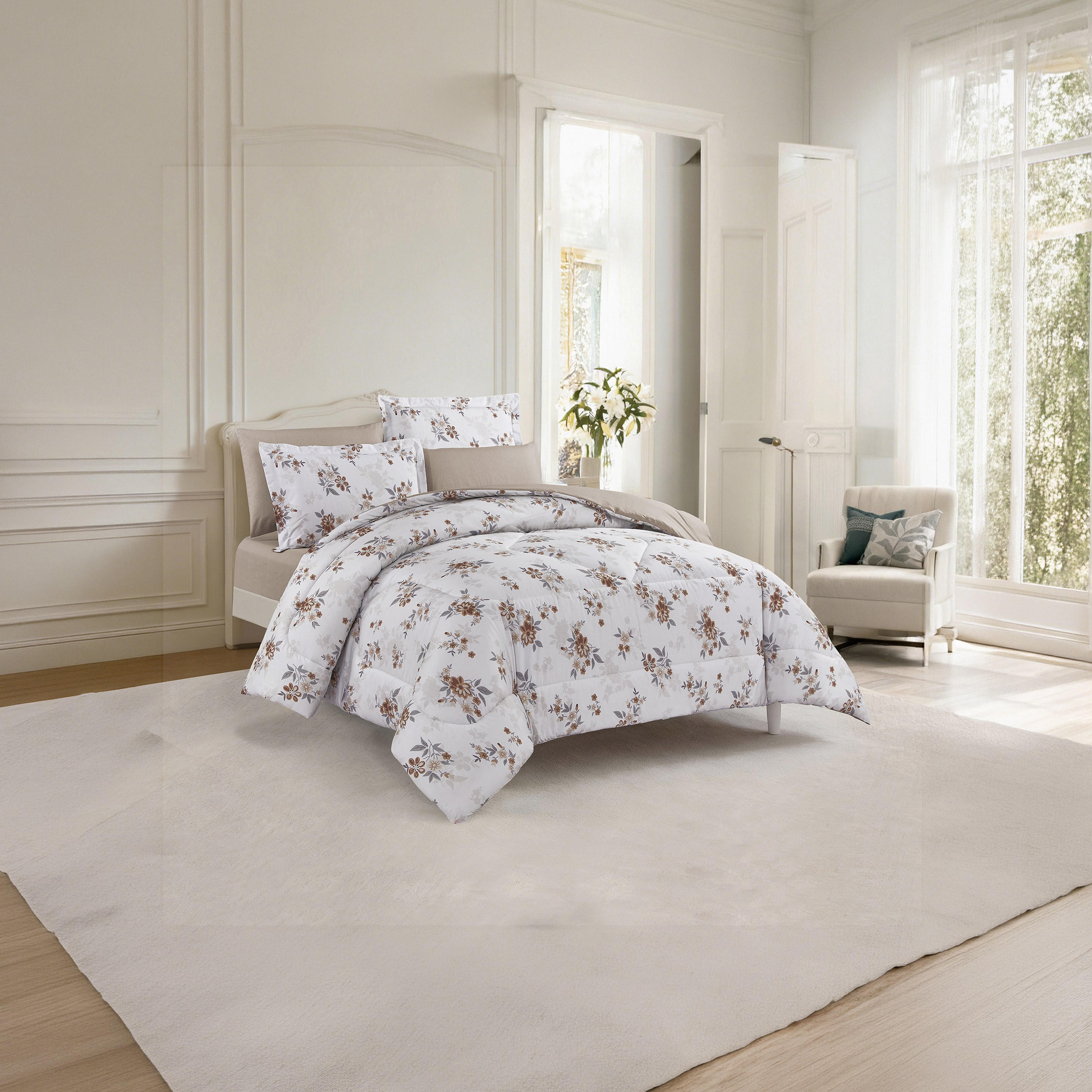 Unique Home All Season 100% Cotton Comforter Set 4 pcs Twin Size - 170x230 cms-household-bedding-comfortersandbedspreads-comforters-image-2