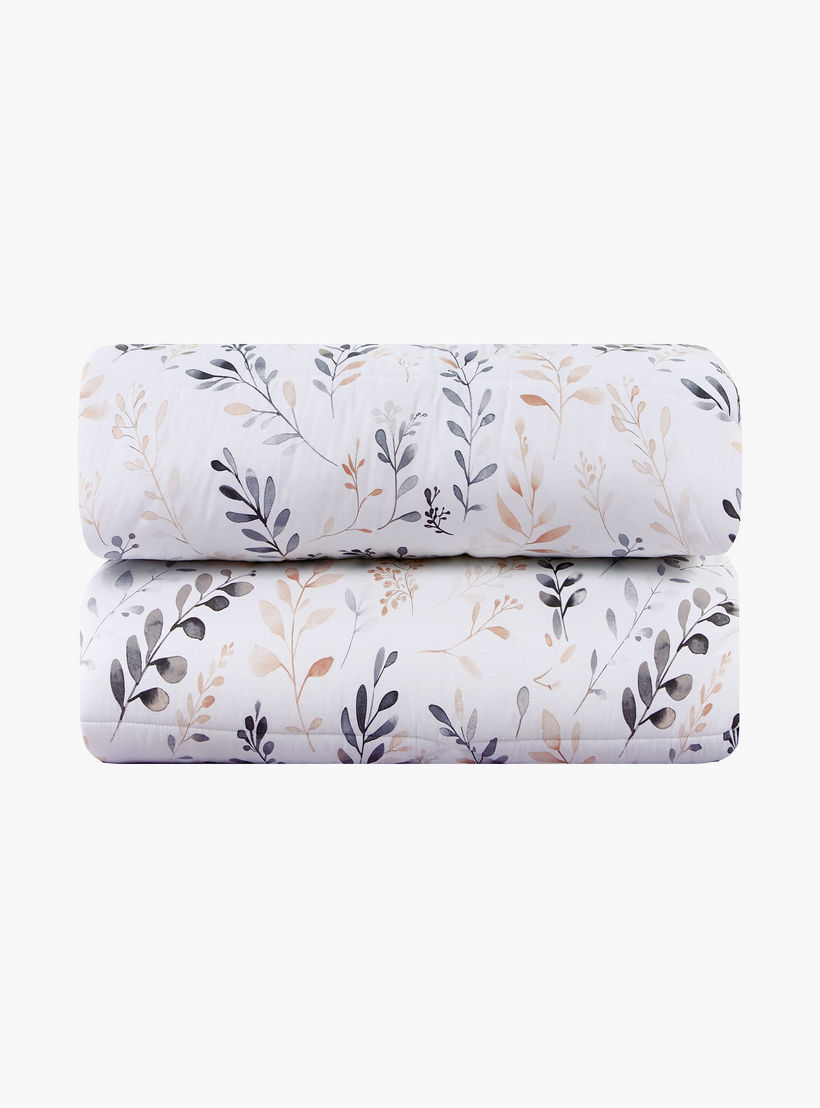 طقم لحاف قطني 100% من يونيك هوم، مناسب لجميع الفصول، 4 قطع، مقاس مزدوج - 170×230 سم-household-bedding-comfortersandbedspreads-comforters-image-4