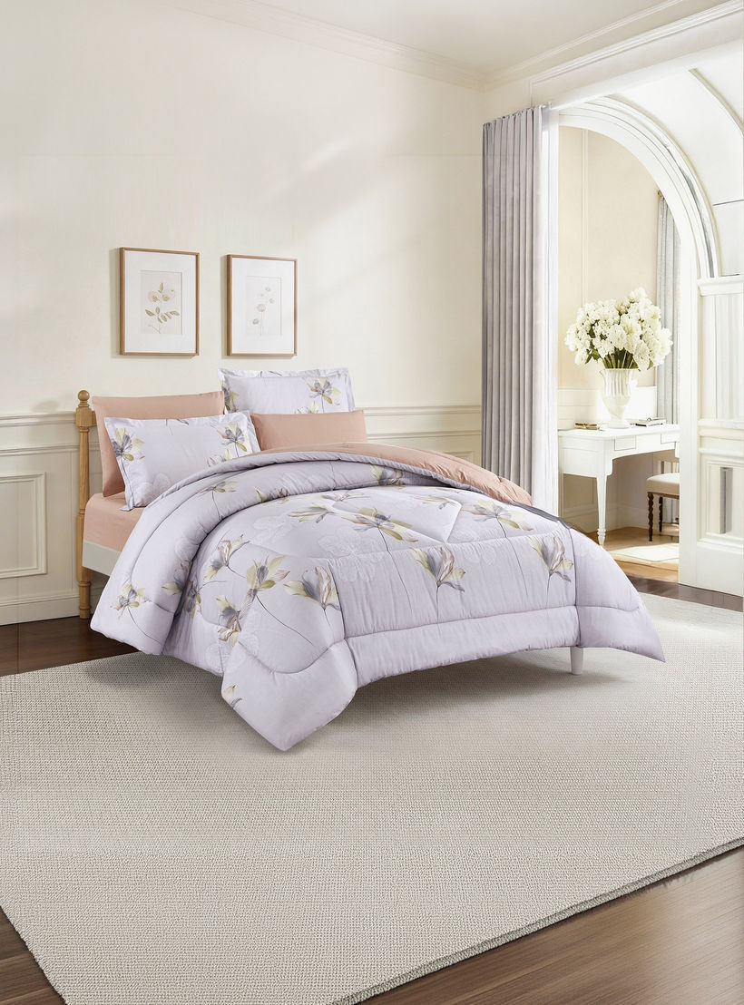 Unique Home All Season 100% Cotton Comforter Set 4 pcs Twin Size - 170x230 cms-household-bedding-comfortersandbedspreads-comforters-image-2
