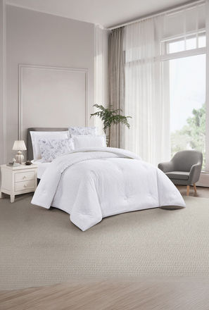 Unique Home All Season Textured Waffle 6 pcs Super King Comforter Set -260x240 cms-household-image-1