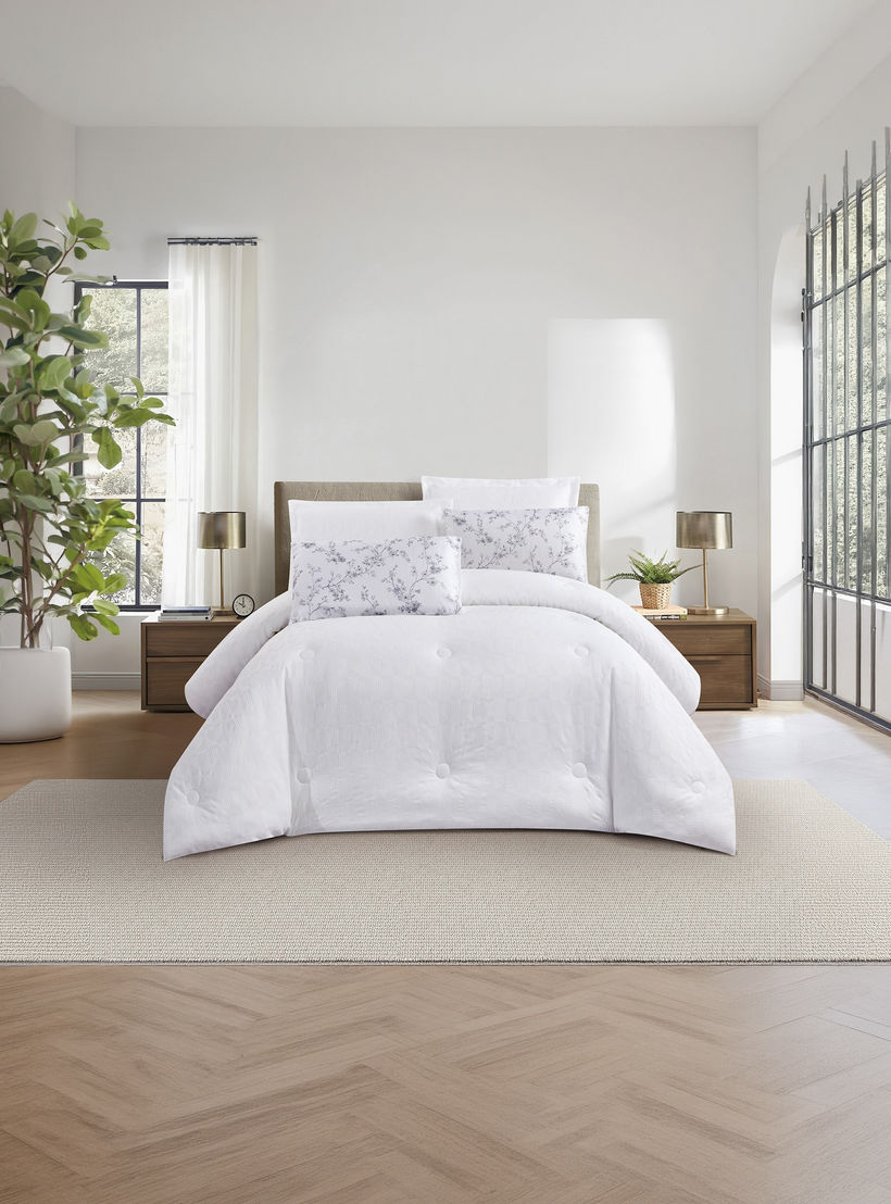 Unique Home All Season Textured Waffle 4 pcs Twin Comforter Set - 170x230 cms-household-bedding-comfortersandbedspreads-comforters-image-2