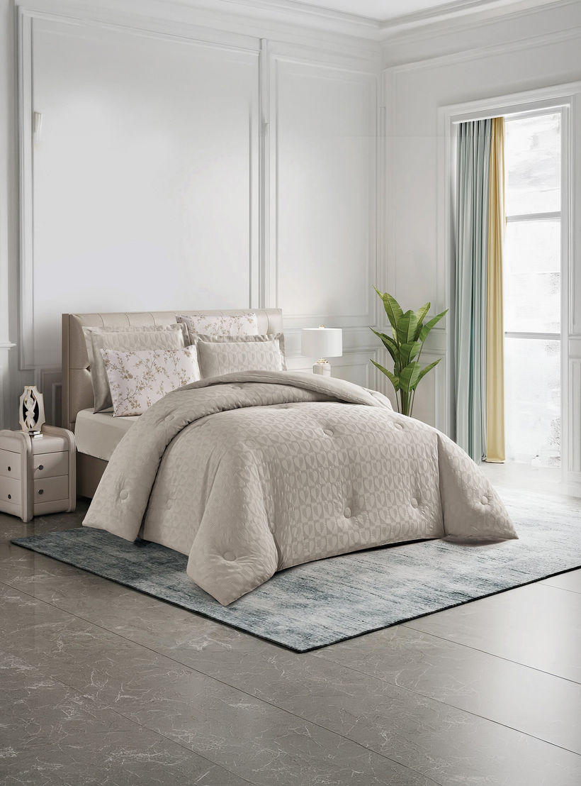 Unique Home All Season Textured Waffle 4 pcs Twin Comforter Set - 170x230 cms-household-bedding-comfortersandbedspreads-comforters-image-2