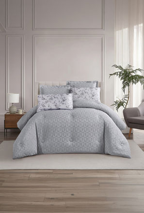 Unique Home All Season Textured Waffle 4 pcs Twin Comforter Set - 170x230 cms-household-image-1