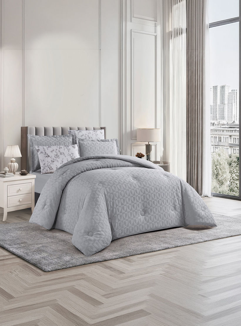 Unique Home All Season Textured Waffle 4 pcs Twin Comforter Set - 170x230 cms-household-bedding-comfortersandbedspreads-comforters-image-2