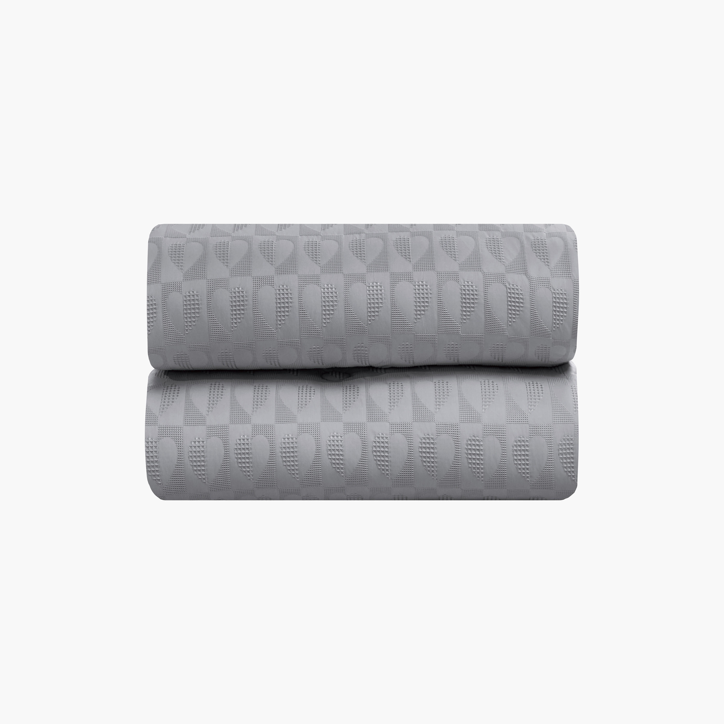 Unique Home All Season Textured Waffle 4 pcs Twin Comforter Set - 170x230 cms-household-bedding-comfortersandbedspreads-comforters-image-3