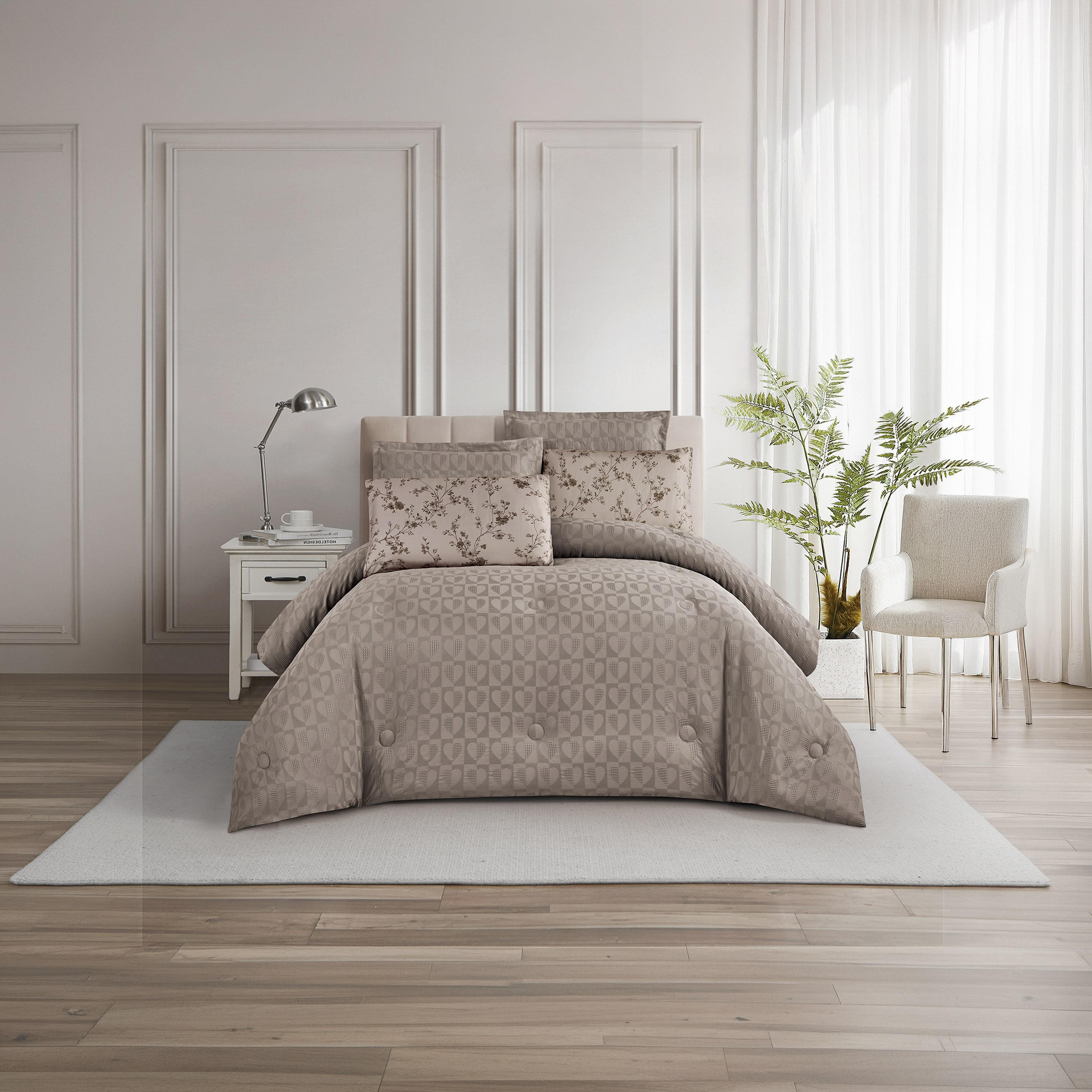 Unique Home All Season Textured Waffle 4 pcs Twin Comforter Set - 170x230 cms-household-bedding-comfortersandbedspreads-comforters-image-1