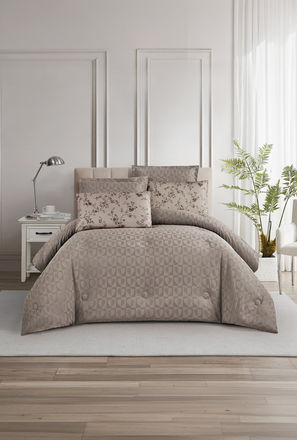 Unique Home All Season Textured Waffle 4 pcs Twin Comforter Set - 170x230 cms-household-image-1
