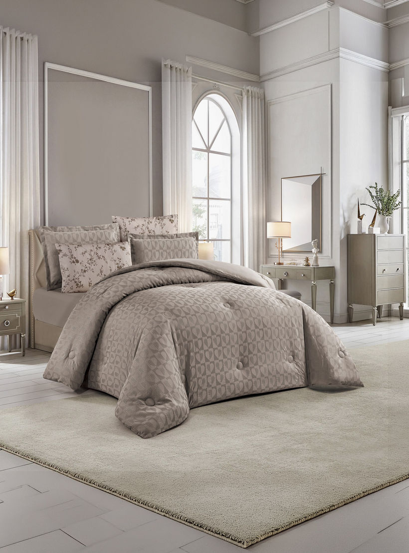 Unique Home All Season Textured Waffle 4 pcs Twin Comforter Set - 170x230 cms-household-bedding-comfortersandbedspreads-comforters-image-2