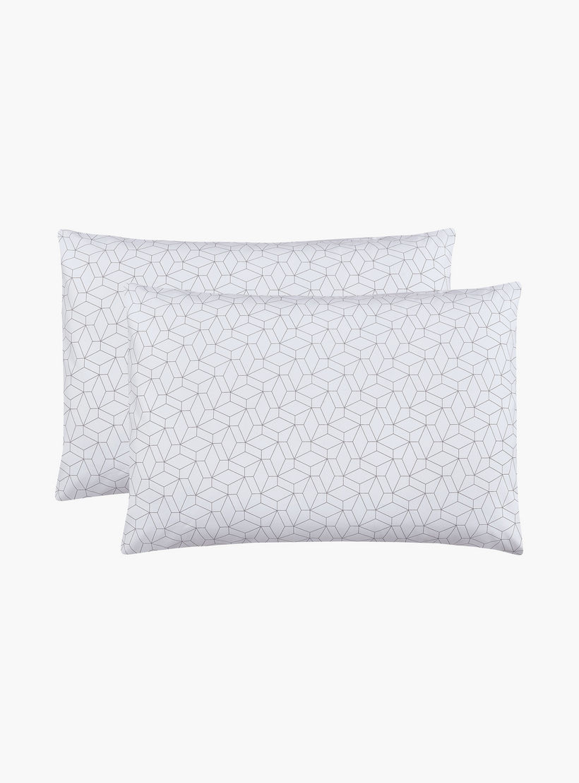 Unique Home All Season Printed Reversible Comforter Set 6pcs Super King Size - 240x260 cms-household-bedding-comfortersandbedspreads-comforters-image-4