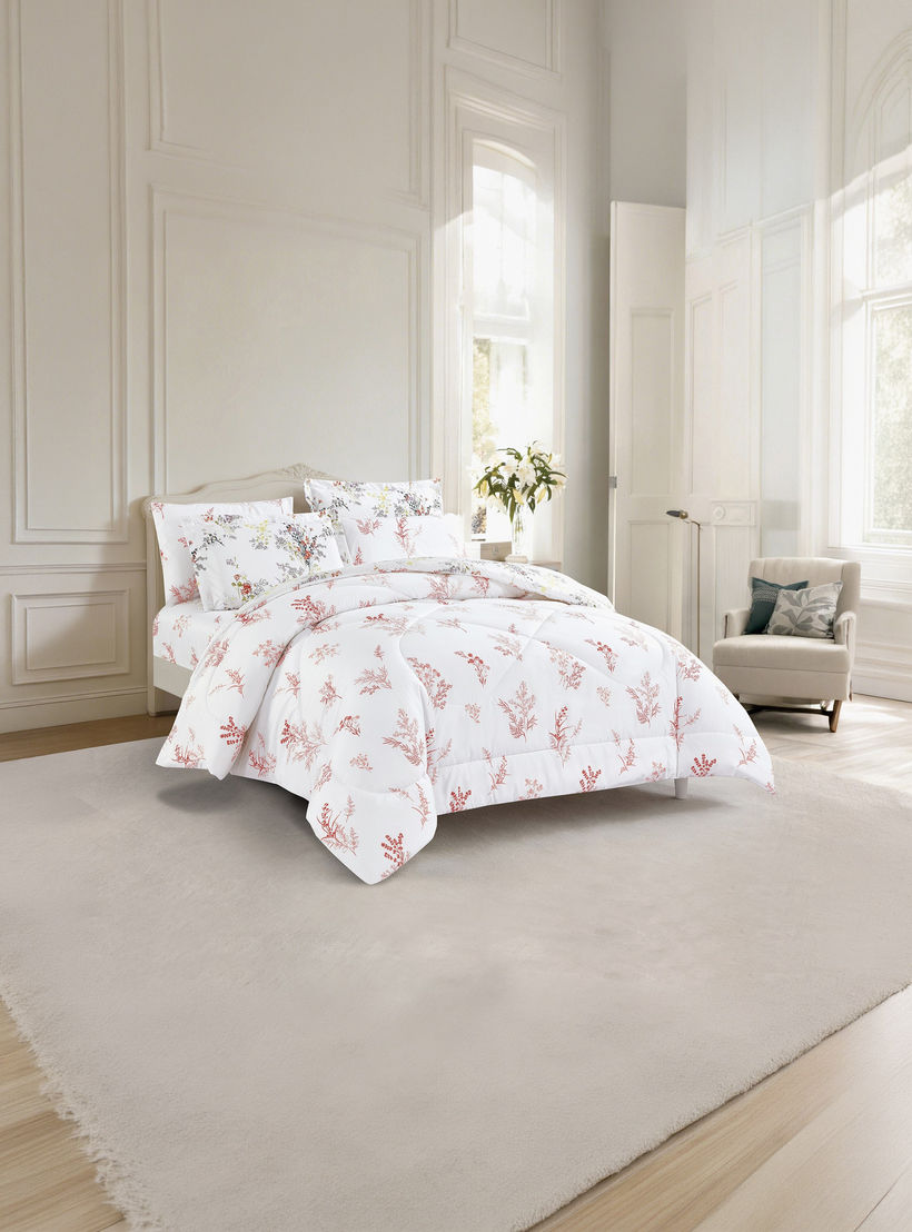 Unique Home All Season Printed Reversible Comforter Set 4 pcs Twin Size - 170x240 cms-household-bedding-comfortersandbedspreads-comforters-image-2