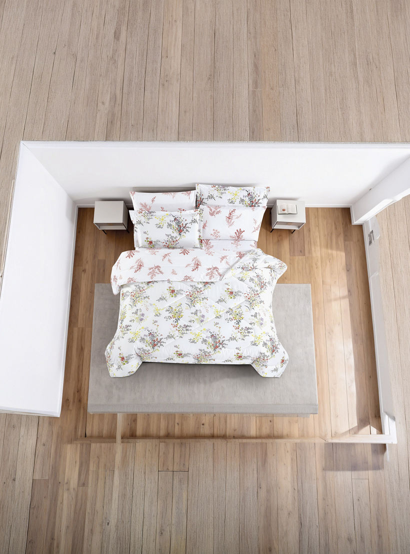 Unique Home All Season Printed Reversible Comforter Set 4 pcs Twin Size - 170x240 cms-household-bedding-comfortersandbedspreads-comforters-image-3