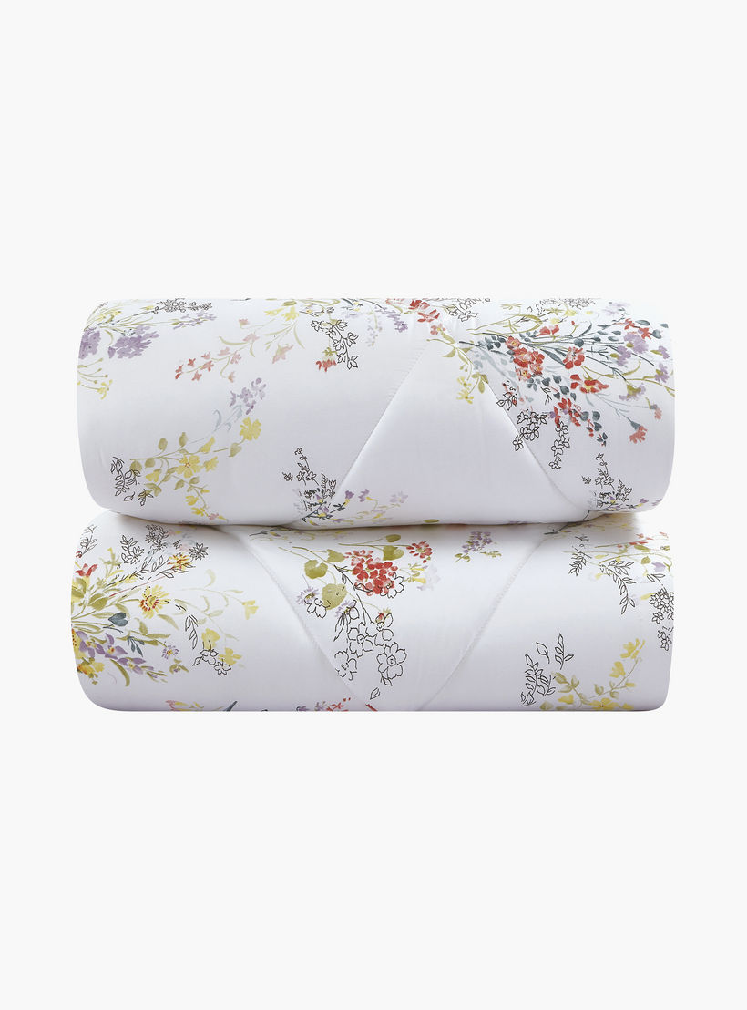 Unique Home All Season Printed Reversible Comforter Set 4 pcs Twin Size - 170x240 cms-household-bedding-comfortersandbedspreads-comforters-image-4