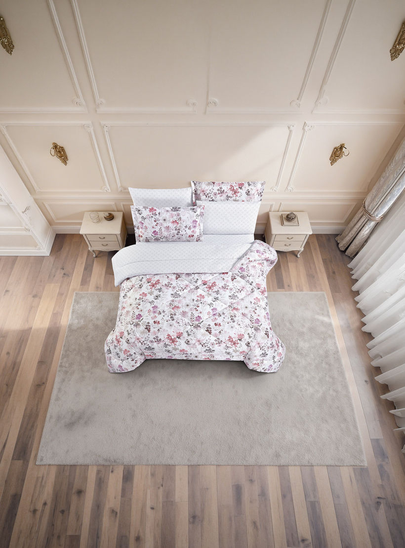Unique Home All Season Printed Reversible Comforter Set 4 pcs Twin Size - 170x240 cms-household-bedding-comfortersandbedspreads-comforters-image-3
