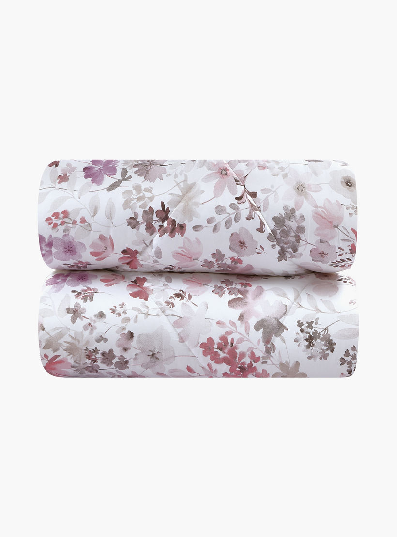 Unique Home All Season Printed Reversible Comforter Set 4 pcs Twin Size - 170x240 cms-household-bedding-comfortersandbedspreads-comforters-image-4