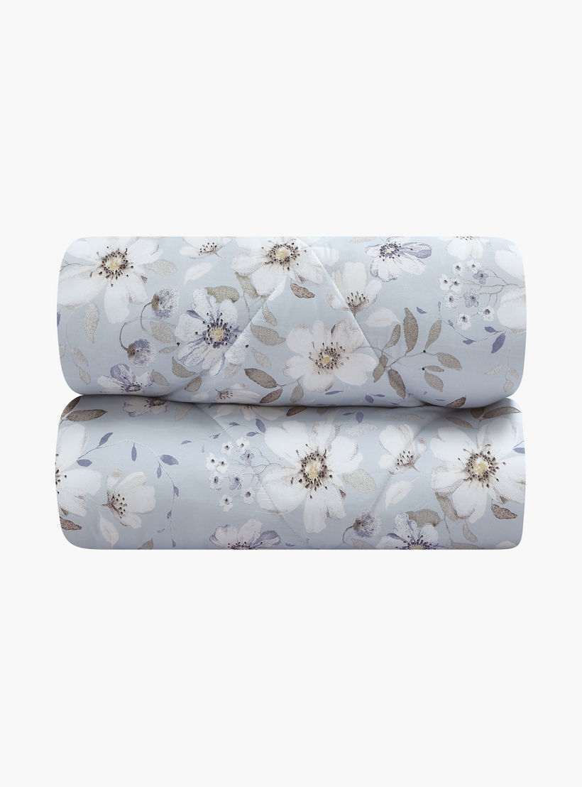 Unique Home All Season Printed Reversible Comforter Set 4 pcs Twin Size - 170x240 cms-household-bedding-comfortersandbedspreads-comforters-image-4