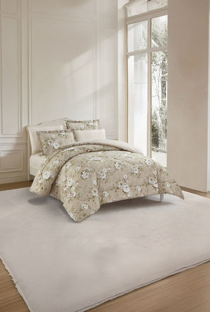 Unique Home All Season Printed Reversible Comforter Set 4 pcs Twin Size - 170x240 cms-household-image-1
