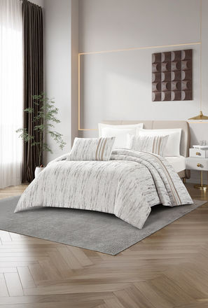 Lifestyle Chenille Super King Abstract All Season 6 Piece Comforter Set - 260x240cms-household-image-1