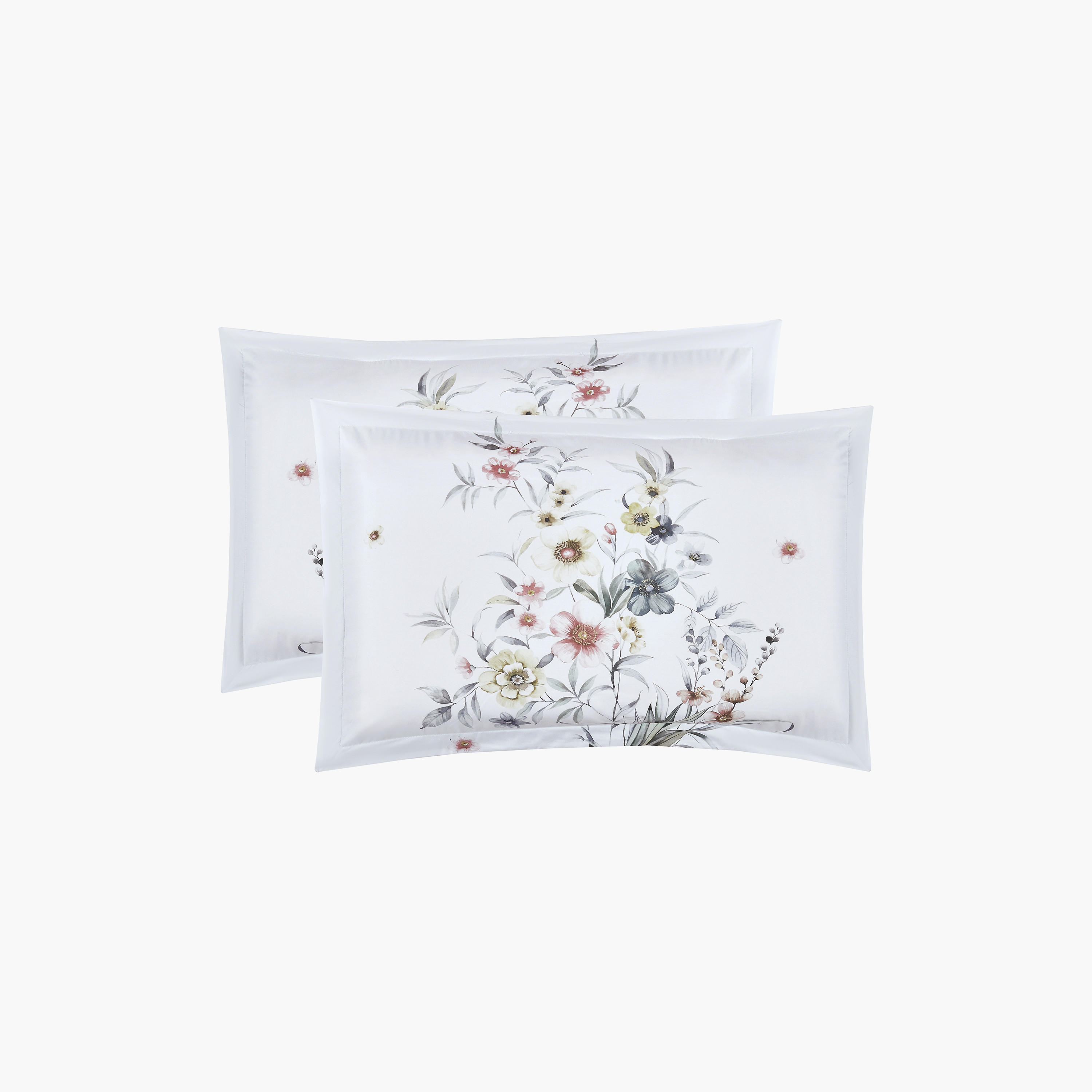 طقم لحاف قابل للعكس مكون من 6 قطع بنقشة زهور، مقاس سوبر كينج - 260×240 سم-household-bedding-comfortersandbedspreads-comforters-image-4