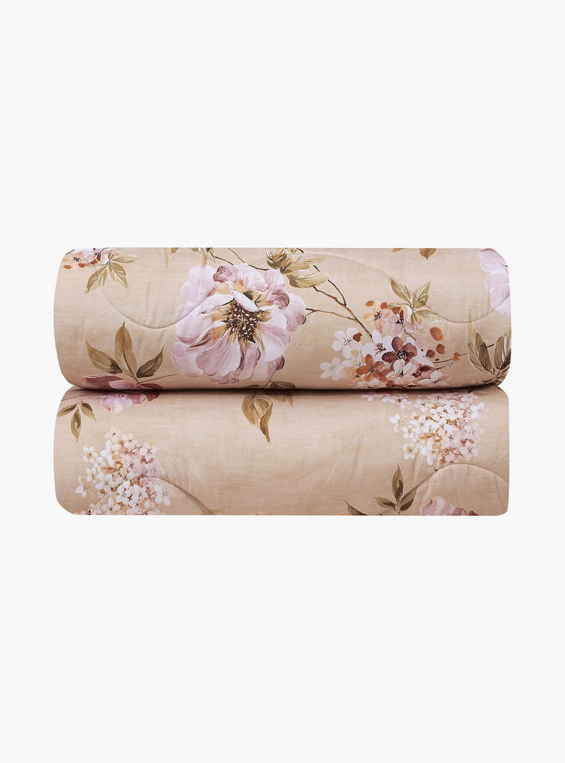 طقم لحاف قابل للعكس مكون من 6 قطع بنقشة زهور، مقاس سوبر كينج - 260×240 سم-household-bedding-comfortersandbedspreads-comforters-image-3