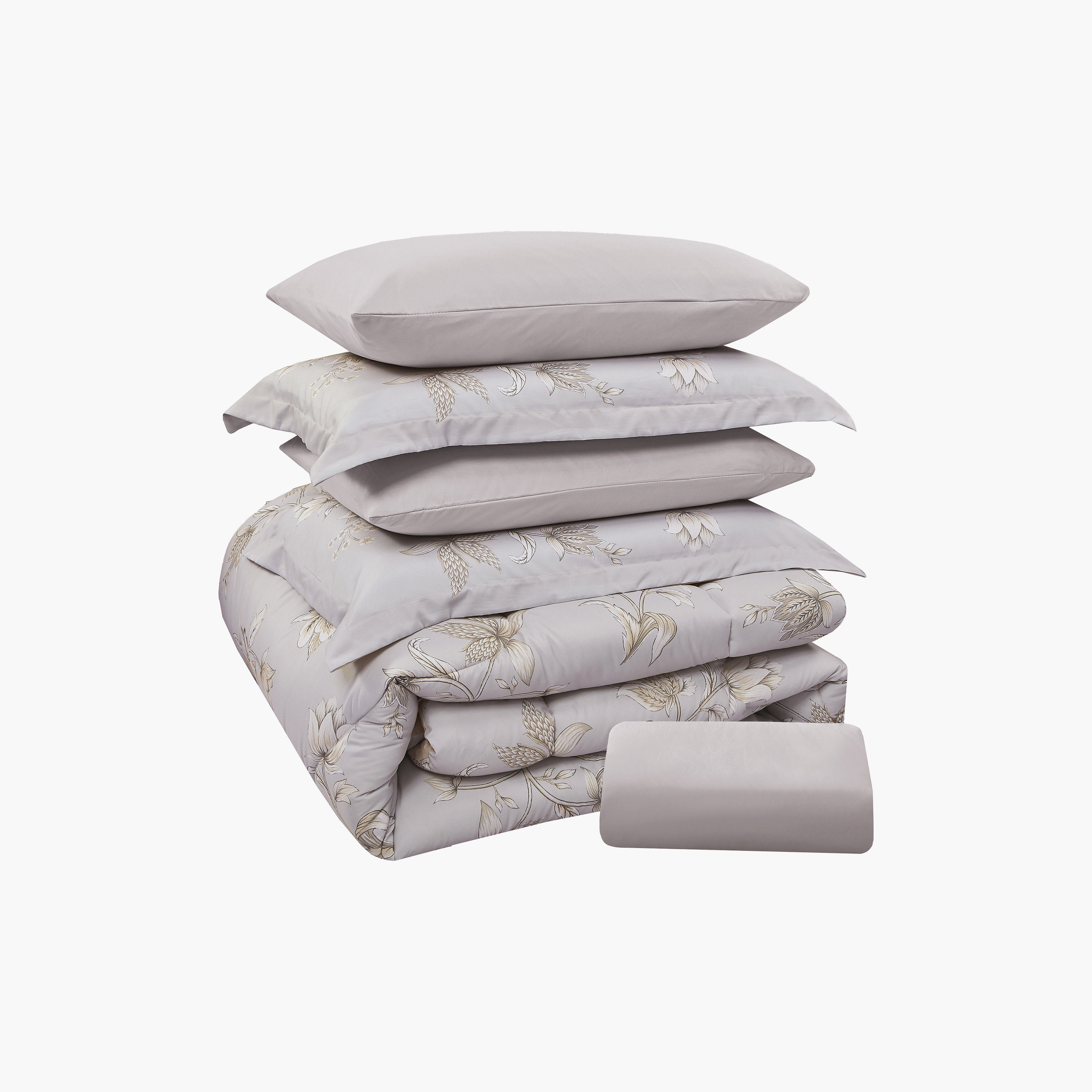 طقم لحاف قابل للعكس مكون من 6 قطع بنقشة زهور، مقاس سوبر كينج - 260×240 سم-household-bedding-comfortersandbedspreads-comforters-image-14
