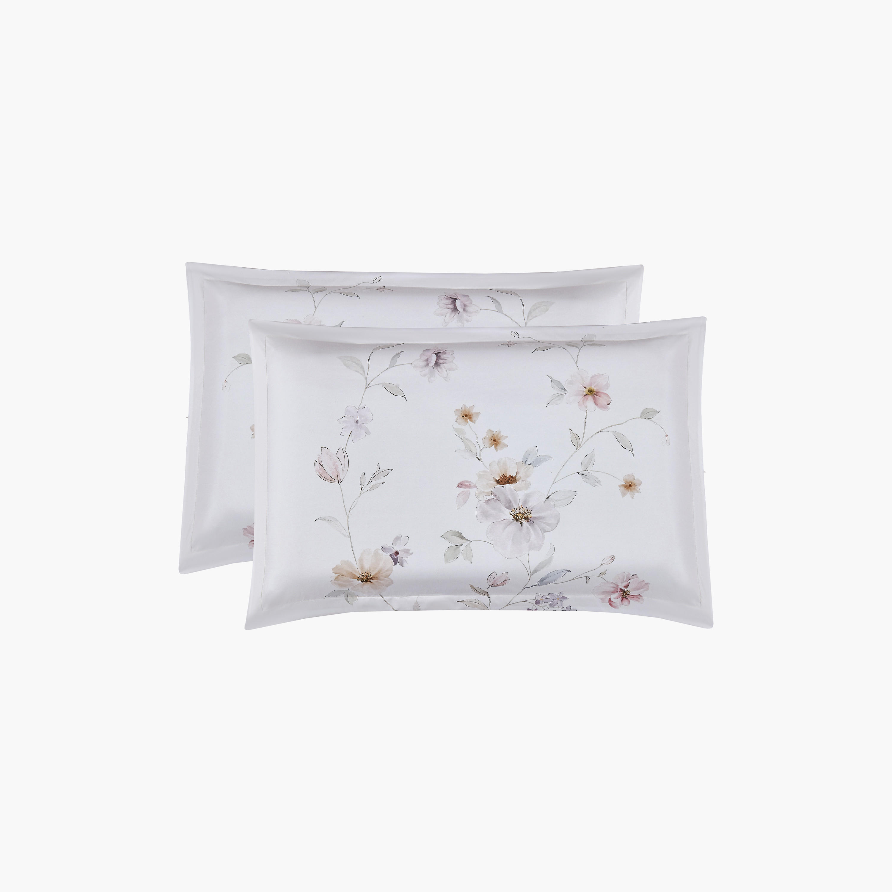 طقم لحاف قابل للعكس مكون من 6 قطع بنقشة زهور، مقاس سوبر كينج - 260×240 سم-household-bedding-comfortersandbedspreads-comforters-image-4