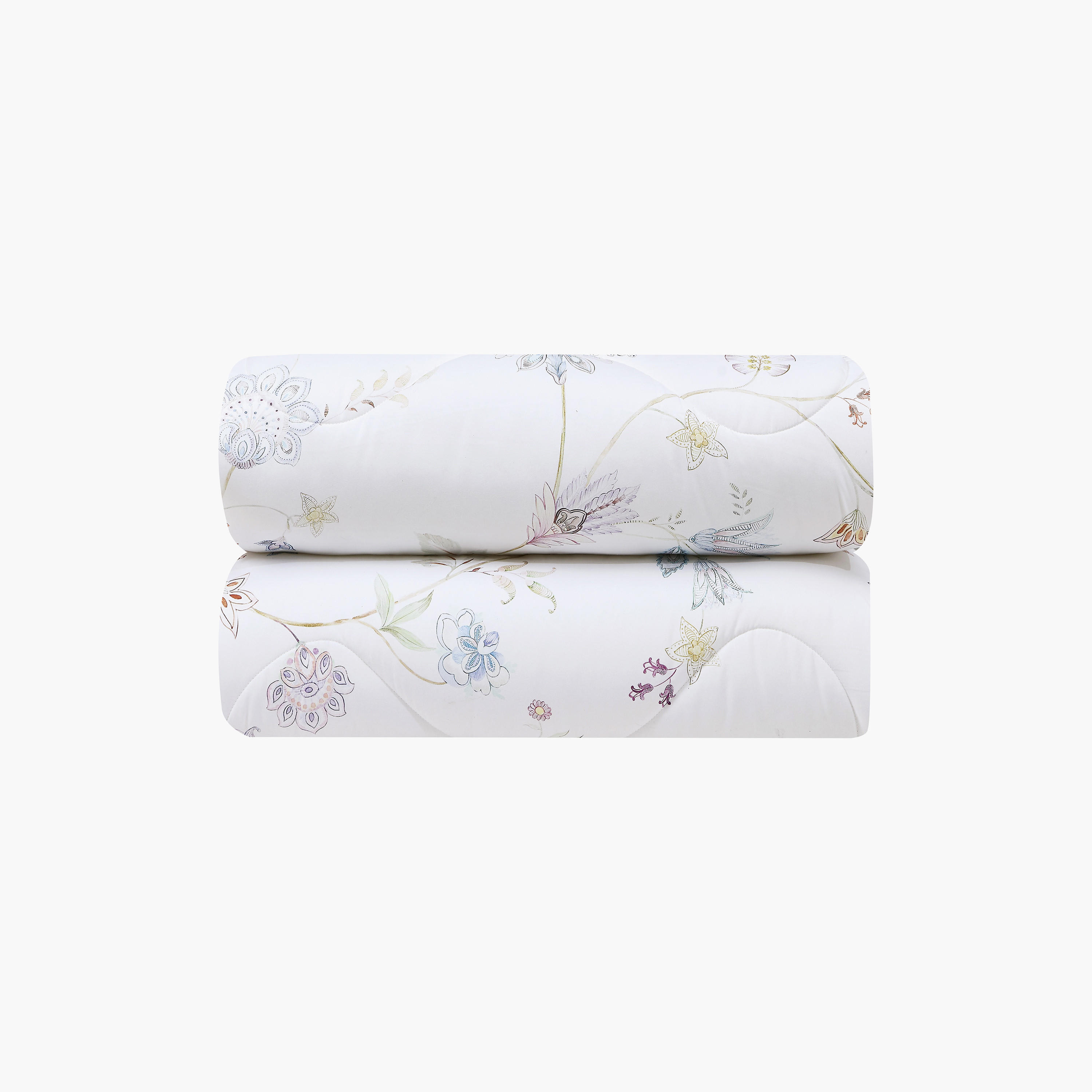 طقم لحاف قابل للعكس من 4 قطع بنقشة زهور من لايف ستايل كوين - 170 × 240 سم-household-bedding-comfortersandbedspreads-comforters-image-16