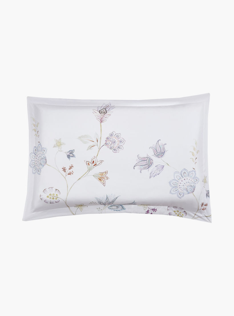 Lifestyle Queen Floral Print 4 Piece Reversible Comforter Set - 170x240cms-household-bedding-comfortersandbedspreads-comforters-image-4