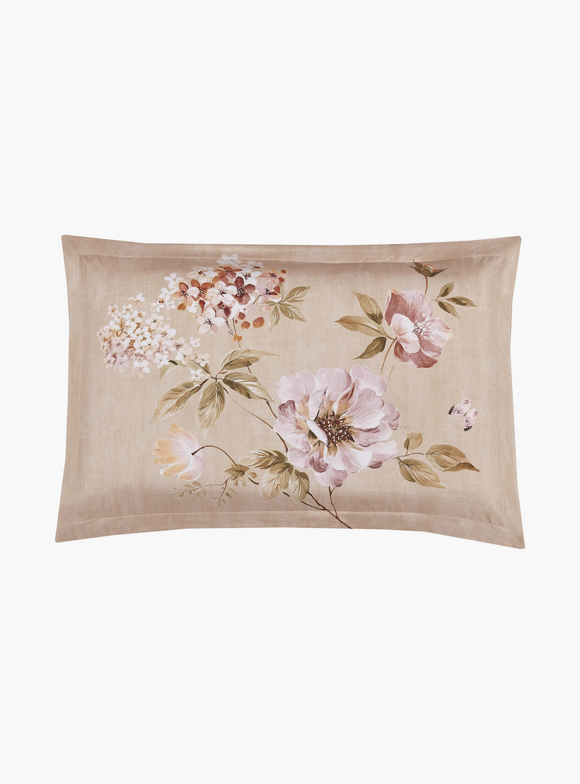 Lifestyle Queen Floral Print 4 Piece Reversible Comforter Set - 170x240cms-household-bedding-comfortersandbedspreads-comforters-image-4