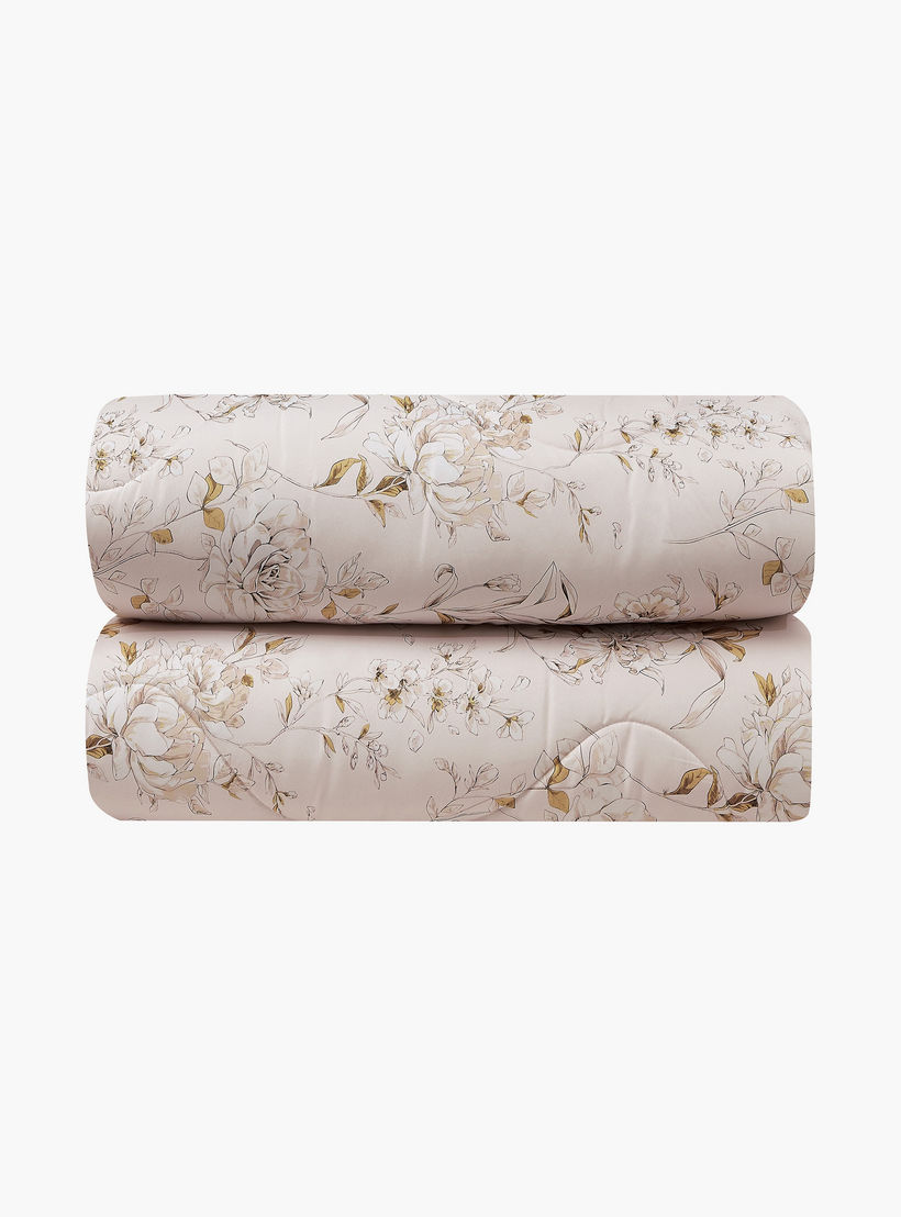 طقم لحاف قابل للعكس من 4 قطع بنقشة زهور من لايف ستايل كوين - 170 × 240 سم-household-bedding-comfortersandbedspreads-comforters-image-3