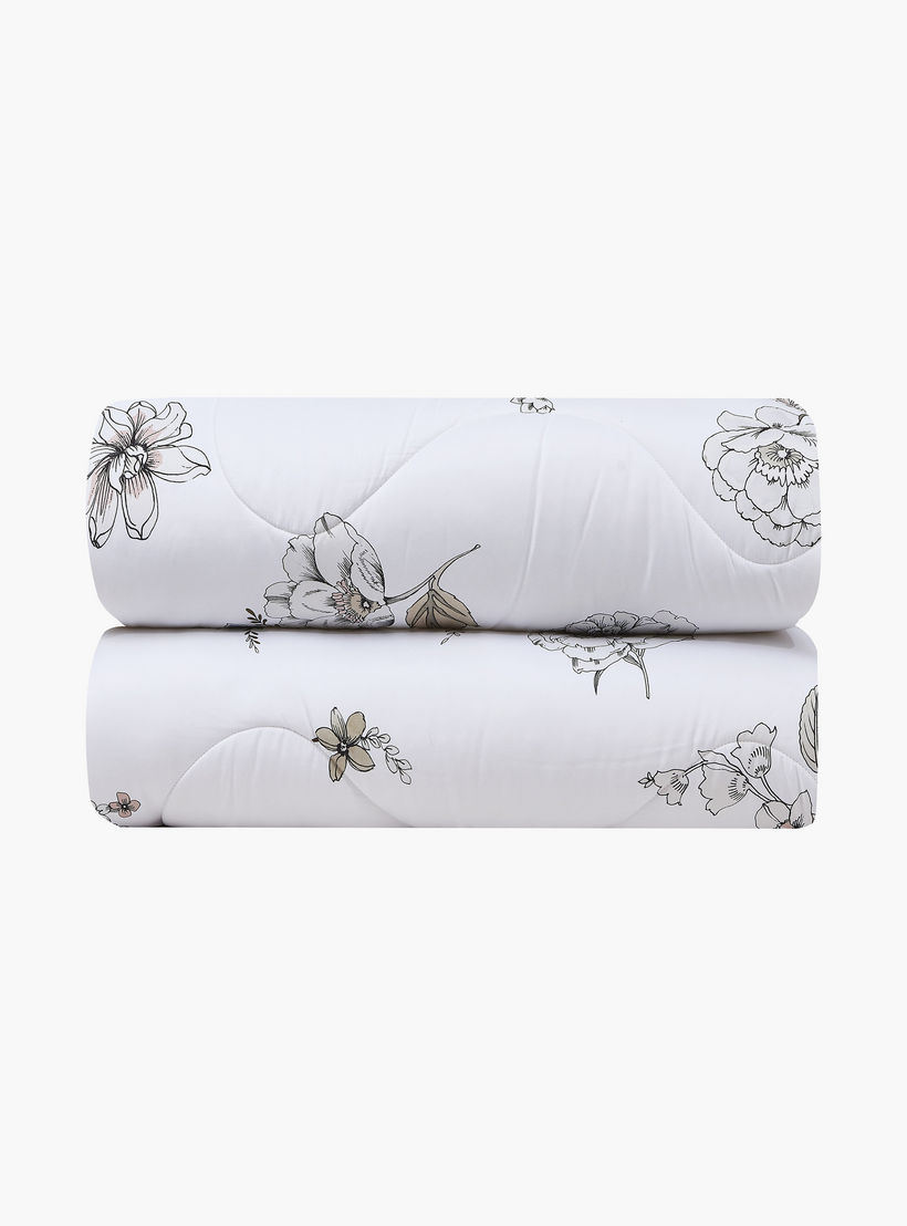 طقم لحاف قابل للعكس من 4 قطع بنقشة زهور من لايف ستايل كوين - 170 × 240 سم-household-bedding-comfortersandbedspreads-comforters-image-3