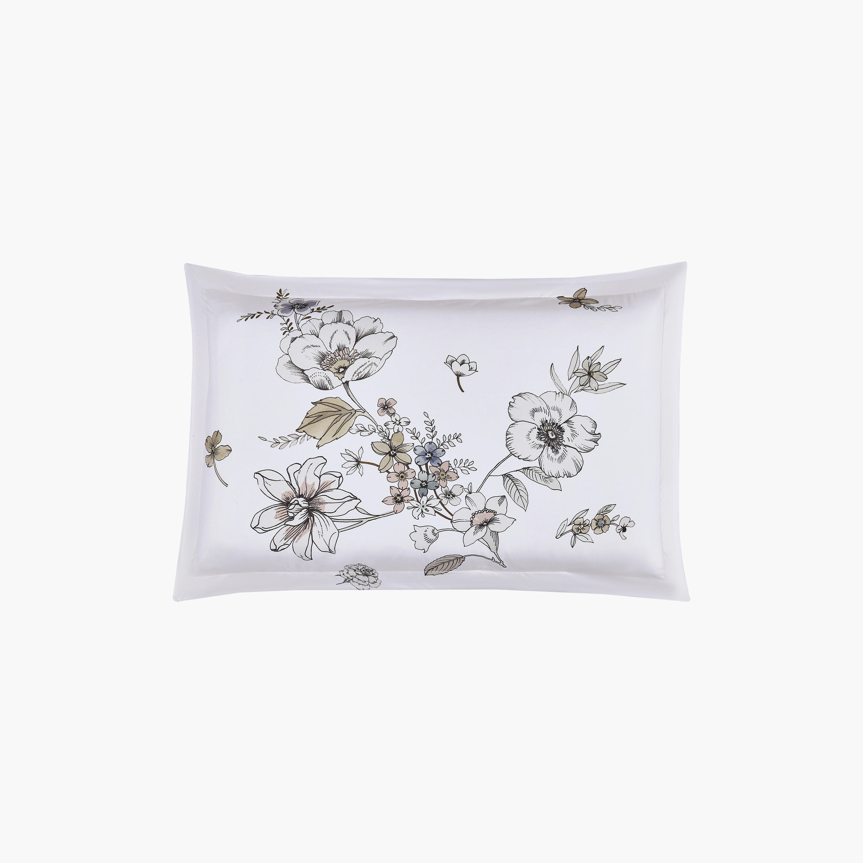 طقم لحاف قابل للعكس من 4 قطع بنقشة زهور من لايف ستايل كوين - 170 × 240 سم-household-bedding-comfortersandbedspreads-comforters-image-4