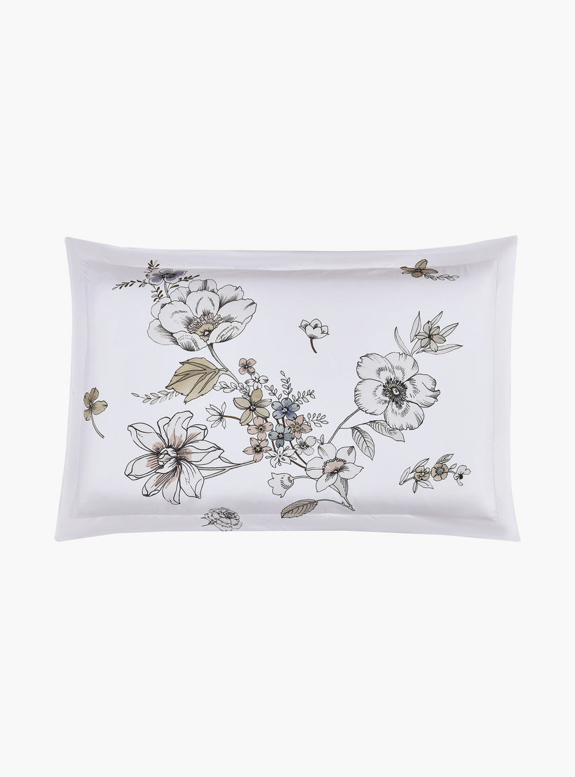 طقم لحاف قابل للعكس من 4 قطع بنقشة زهور من لايف ستايل كوين - 170 × 240 سم-household-bedding-comfortersandbedspreads-comforters-image-4
