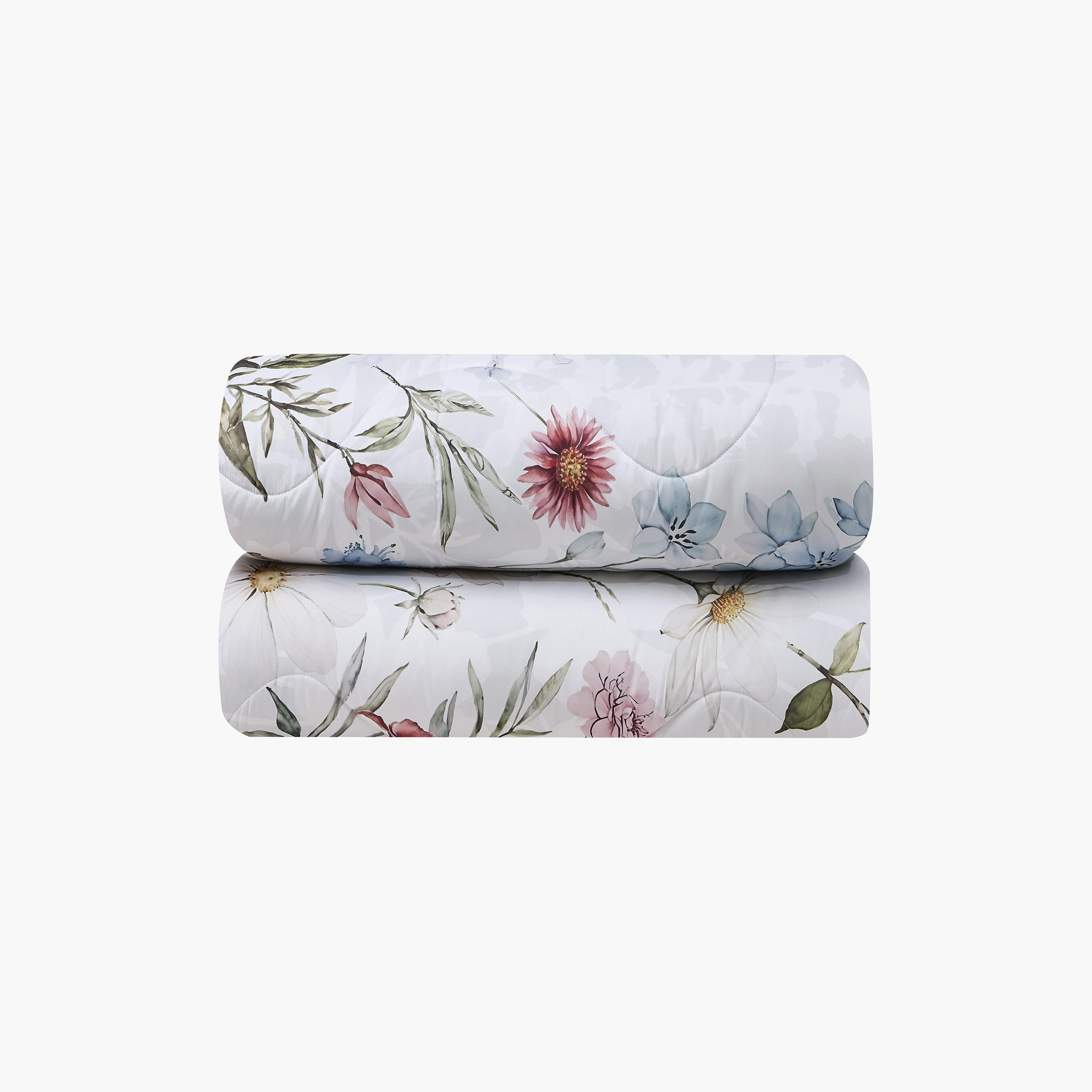 طقم لحاف قابل للعكس من 4 قطع بنقشة زهور من لايف ستايل كوين - 170 × 240 سم-household-bedding-comfortersandbedspreads-comforters-image-3
