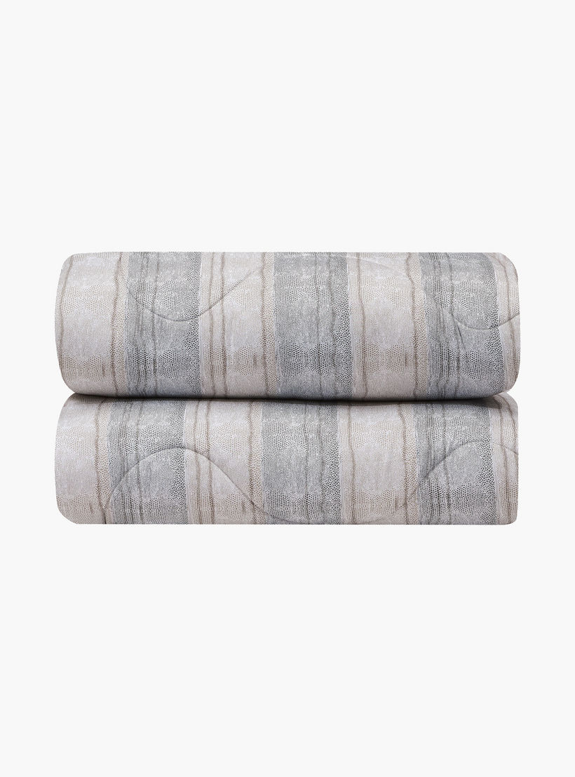 Lifestyle Queen Printed 4 Piece Reversible Comforter Set -170x240cms-household-bedding-comfortersandbedspreads-comforters-image-3