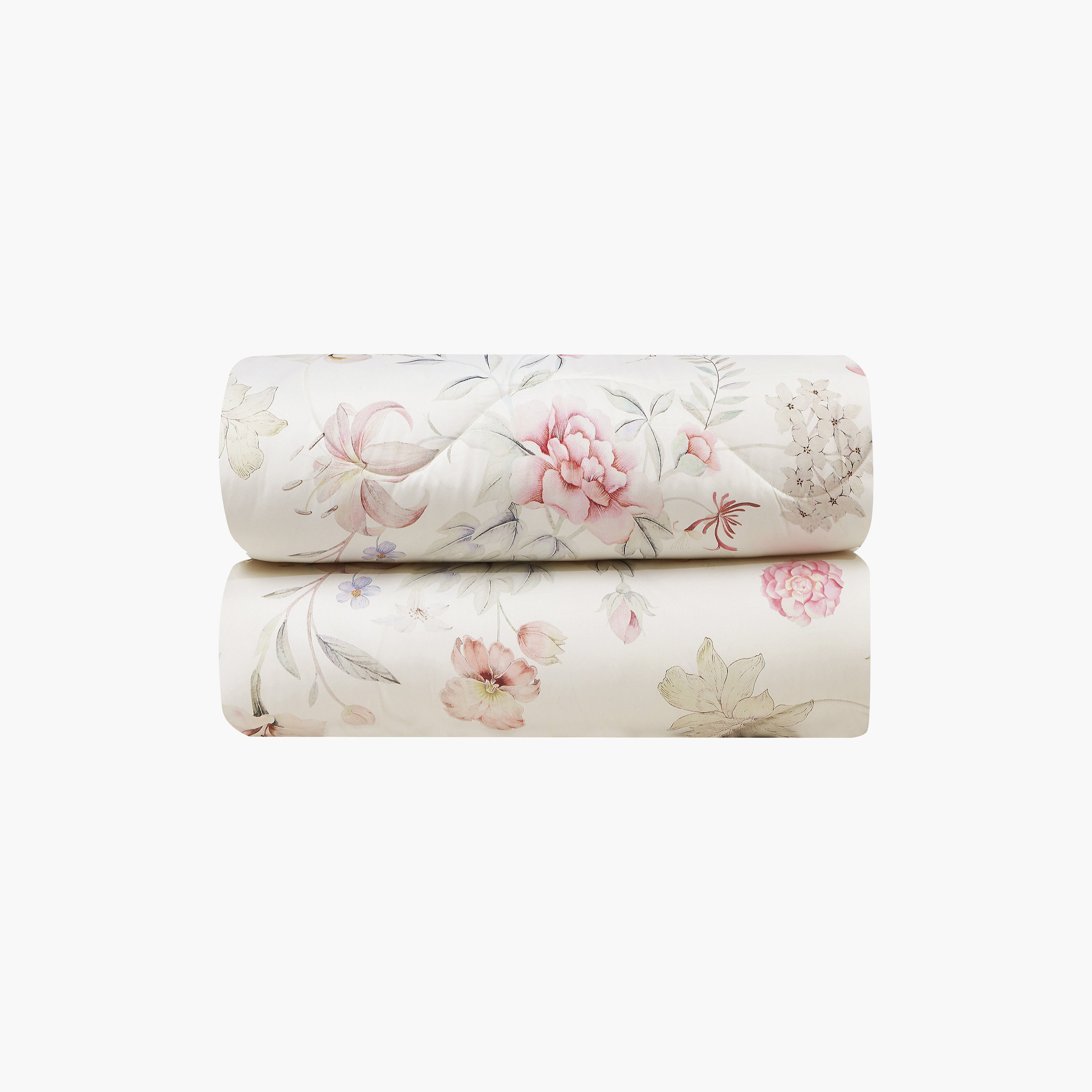 طقم لحاف قابل للعكس من 4 قطع بنقشة زهور من لايف ستايل كوين - 170 × 240 سم-household-bedding-comfortersandbedspreads-comforters-image-24