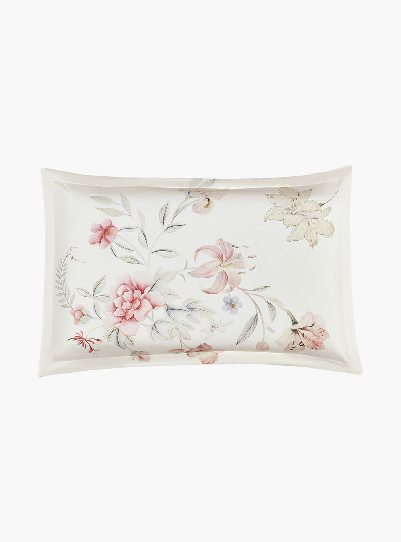 طقم لحاف قابل للعكس من 4 قطع بنقشة زهور من لايف ستايل كوين - 170 × 240 سم-household-bedding-comfortersandbedspreads-comforters-image-4