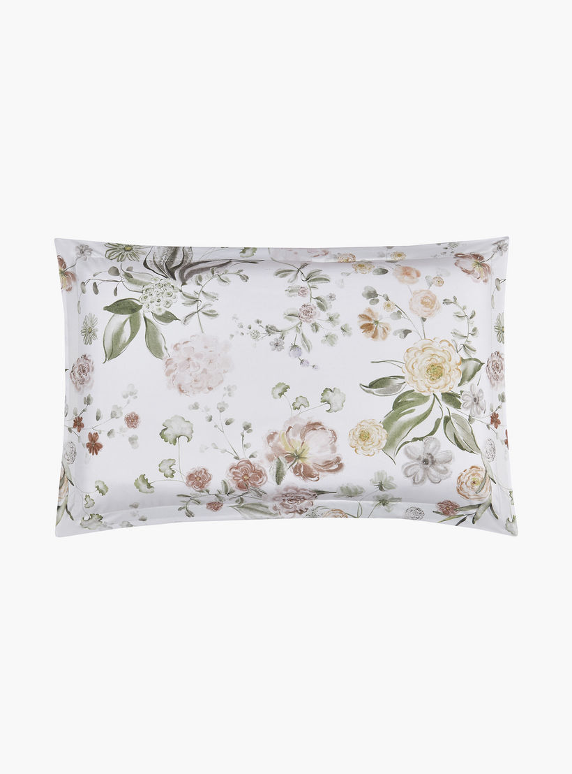 Lifestyle Queen Floral Print 4 Piece Reversible Comforter Set - 170x240cms-household-bedding-comfortersandbedspreads-comforters-image-4
