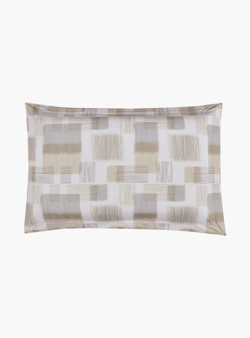 طقم لحاف مزدوج قابل للعكس من لايف ستايل، بتصميم هندسي، مكون من 4 قطع - 170 × 240 سم-household-bedding-comfortersandbedspreads-comforters-image-4