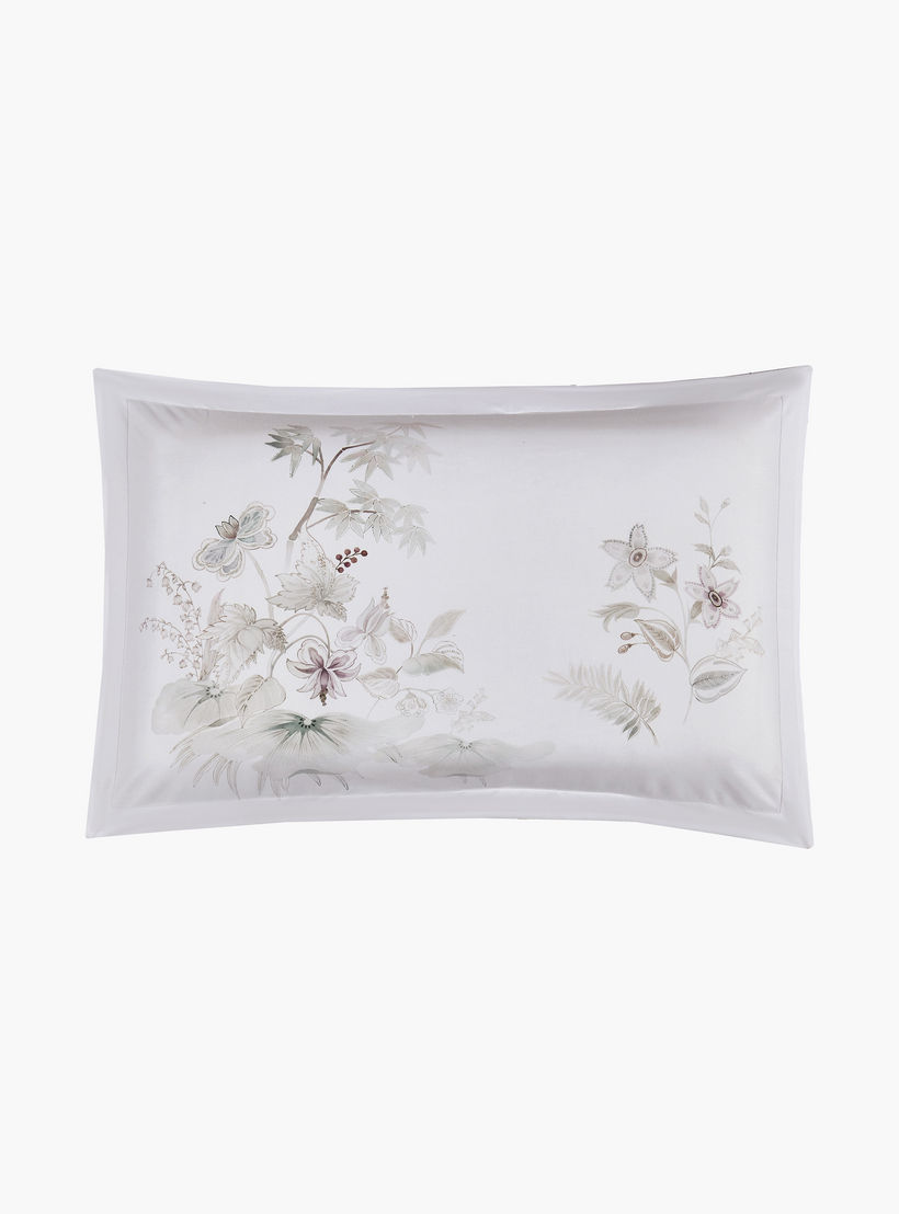 Lifestyle Queen Floral Print 4 Piece Reversible Comforter Set - 170x240cms-household-bedding-comfortersandbedspreads-comforters-image-4