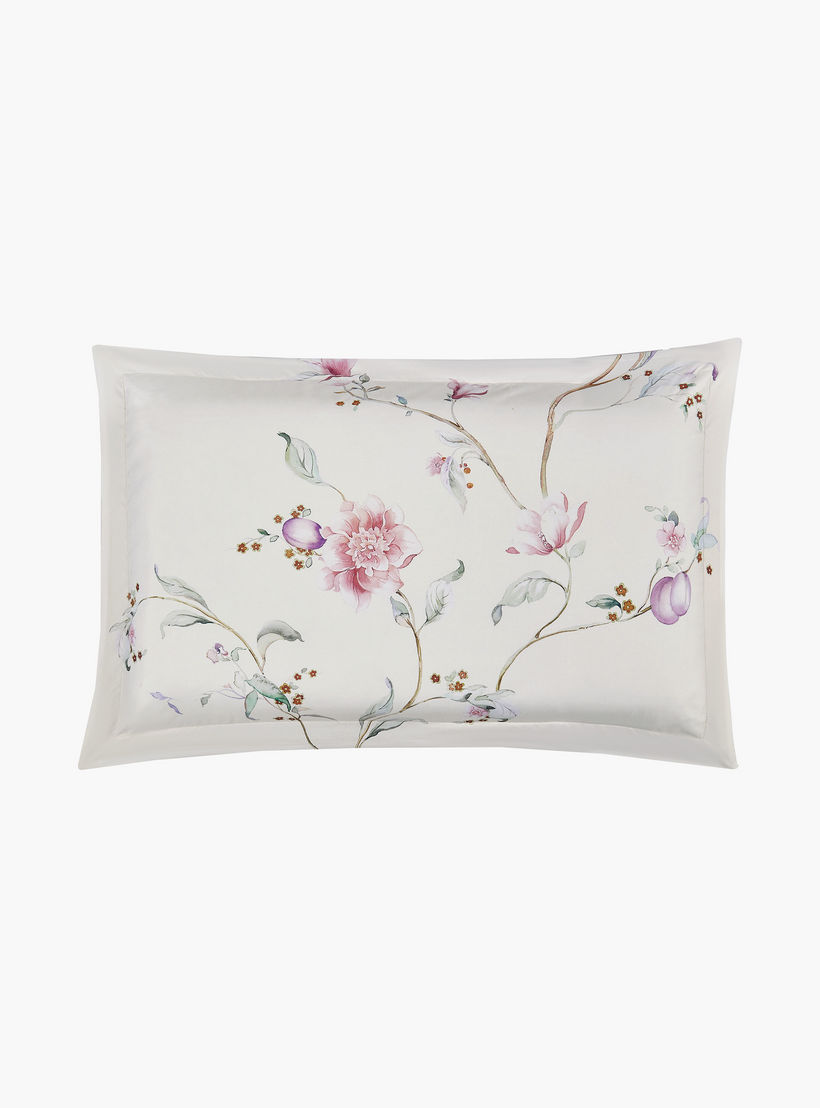 طقم لحاف قابل للعكس من 4 قطع بنقشة زهور من لايف ستايل كوين - 170 × 240 سم-household-bedding-comfortersandbedspreads-comforters-image-4
